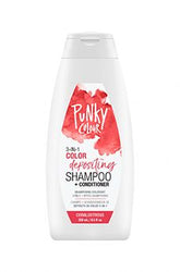 Punky Colour 3-in-1 Color Depositing Shampoo Coralustrous color-depositing shampoo and conditioner for vibrant coral hair.