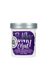 Punky Colour Plum Front View - Front label of Punky Colour Plum semi-permanent conditioning hair color jar in rich, deep purple shade.