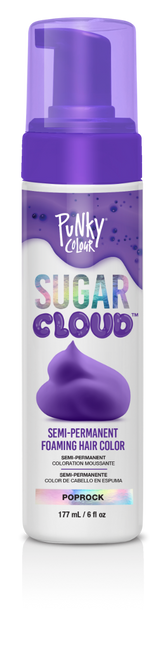 Front view of Sugar Cloud Poprock Semi Permanent Foam Color spray can