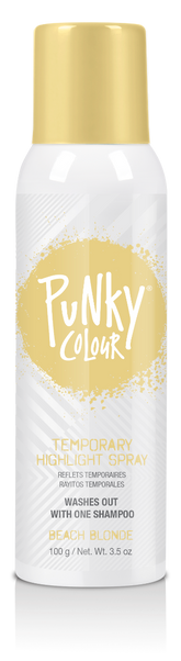Punky Colour Bleach Blonde Temporary Hair Spray – A bleach blonde temporary hair color spray that washes out in one shampoo.