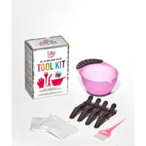 Punky Colour Hair Color Tool Kit Contents - Includes mixing bowl, gloves, hair clips, and application brush.