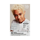 Punky Colour 40 Vol Bleach Kit Front Packaging - Lightening fast bleach kit with Intrabond serum for strong, shiny, and healthy hair.