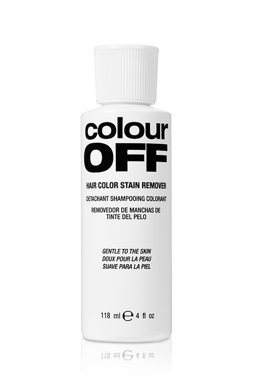 Ardell Colour Off Hair Stain Remover Bottle – Gentle formula stain remover for safely erasing hair color stains from skin.