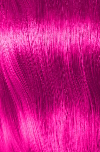 Bright Pink Hair Sample – Punky Colour Pinktabulous – Shiny pink hair strand showing Pinktabulous color deposit results.