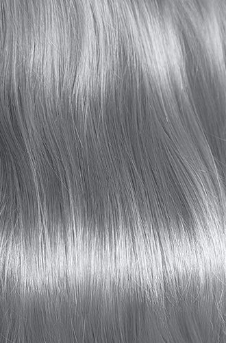 Silver Hair Sample – Punky Colour Diamondista – Silky silver-gray hair sample from Diamondista color-depositing shampoo.