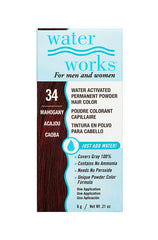 Water Works Permanent Powder Hair Color Mahogany – Water-activated permanent hair color powder with no ammonia or peroxide.