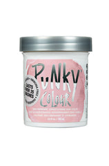 Punky Colour Cotton Candy Pink Hair Dye Jar – Soft pastel pink semi-permanent hair dye, vegan and ammonia-free, lasting over 35 washes.