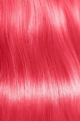 Coral Hair Swatch – Shiny, smooth, and vibrant coral hair color achieved with Punky Colour Coralustrous shampoo.