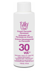 Punky Colour 30 Vol Cream Peroxide Developer – A front view of the cream peroxide bottle, designed for medium lift and lighter tints in hair coloring.