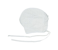 White Highlighting Cap with Ties – Reusable salon-quality highlighting cap with perforations and secure ties for precision coloring.