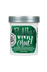 Punky Colour Alpine Green Hair Dye Jar – Semi-permanent conditioning hair dye in deep alpine green, lasting over 35 washes.