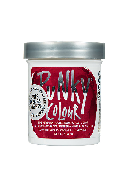 Punky Colour Poppy Red semi-permanent hair dye – Rich red hair color in a conditioning formula, lasting over 35 washes.