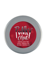 Punky Colour Vermillion Red hair dye lid view – Top view of the Vermillion Red hair dye jar, featuring product branding.