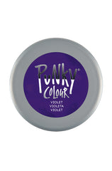 Punky Colour Violet hair dye lid view – Top view of the turquoise semi-permanent hair dye jar, highlighting product branding.