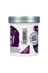 Punky Colour Purple hair dye side view – A detailed look at the product label, showcasing vegan, ammonia-free, and long-lasting color.