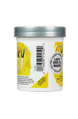 Punky Colour Yellow Hair Dye Side View – Side view of Punky Colour Bright Yellow hair dye, showing barcode, ingredients, and product details.