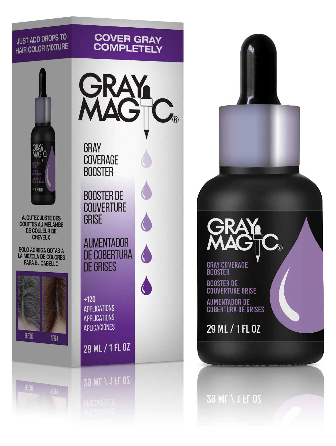 Gray Magic outside of packaging box