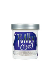Punky Colour Violet hair dye back view – Vibrant violet semi-permanent hair dye jar with ingredient details visible.