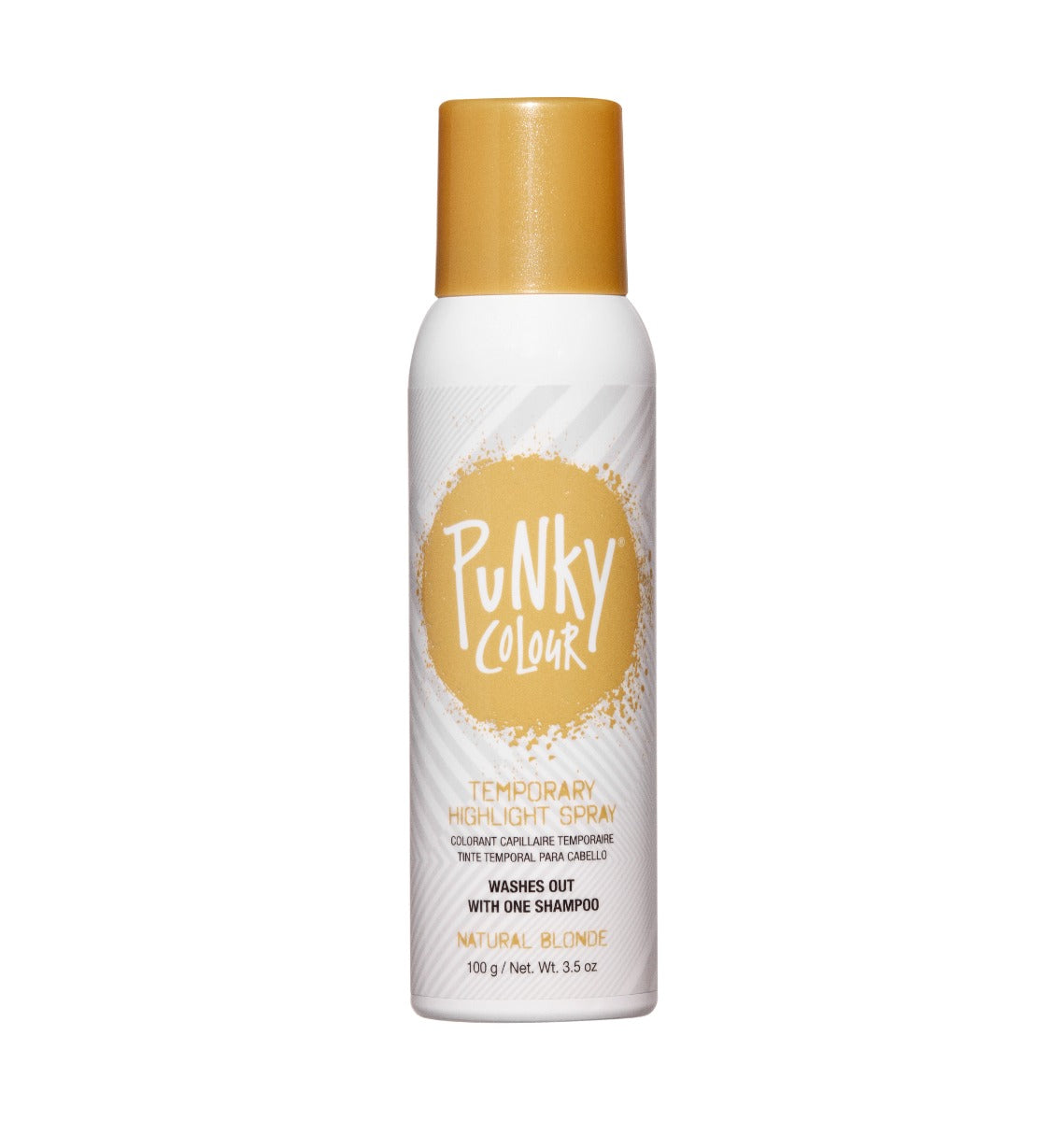 Punky Colour Natural Blonde Temporary Hair Spray – A blonde temporary hair color spray that washes out in one shampoo.