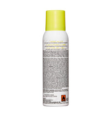 Punky Colour Leopard Yellow Spray back view – The product’s back label showing usage instructions, safety warnings, and ingredients