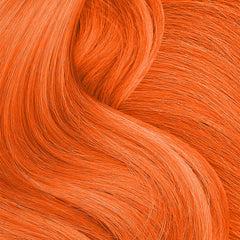 Punky Colour Tiger Orange Hair Swatch – A close-up of silky, vibrant orange colored hair for a realistic color reference.