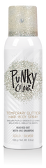 Punky Colour gold/silver glitter spray front view – A full product shot of the Punky Colour temporary glitter spray for hair and body.