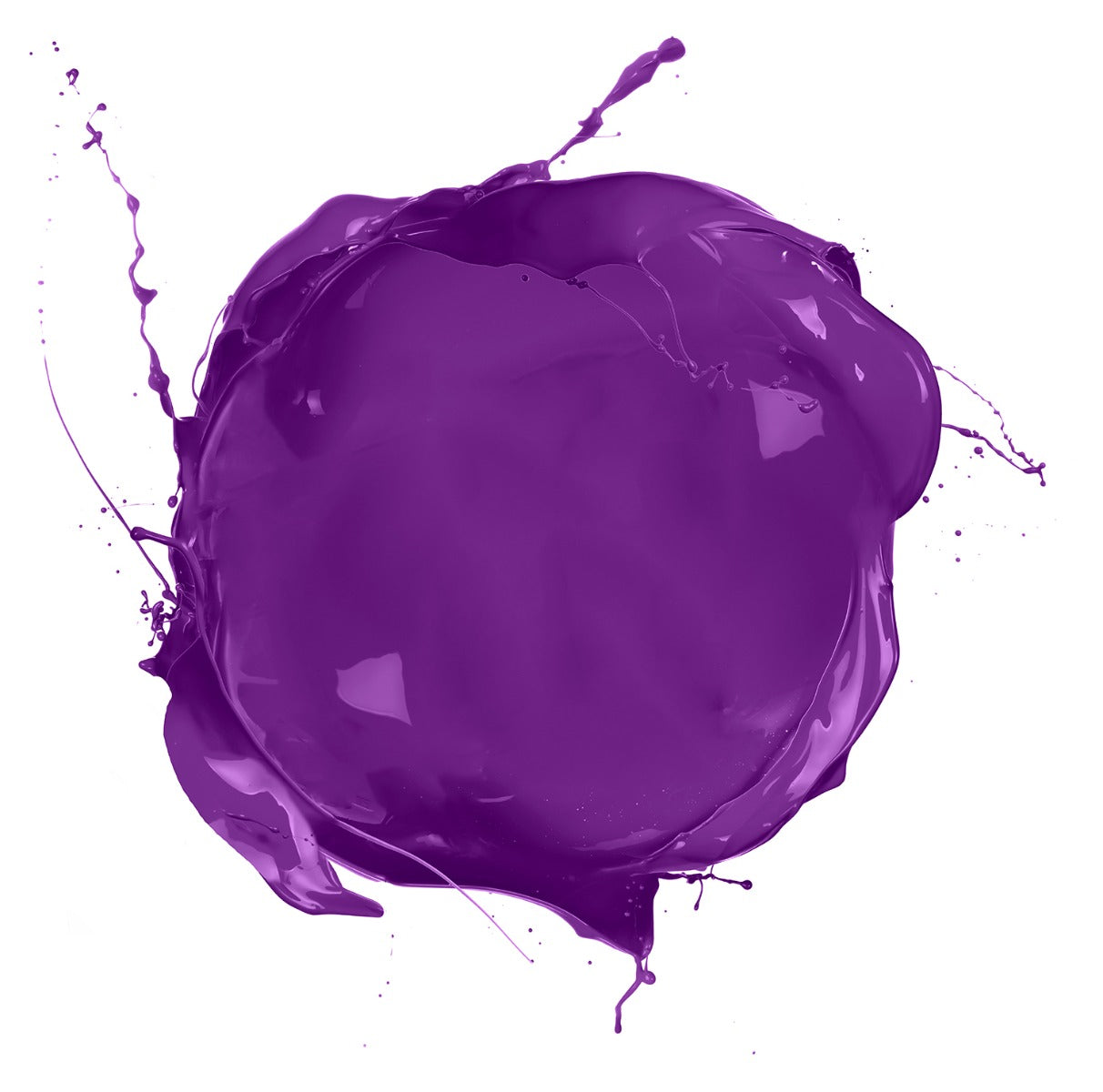 Plum Paint Splash - Rich purple paint splash on a white background, illustrating the deep, vibrant tone of Punky Colour Plum dye.