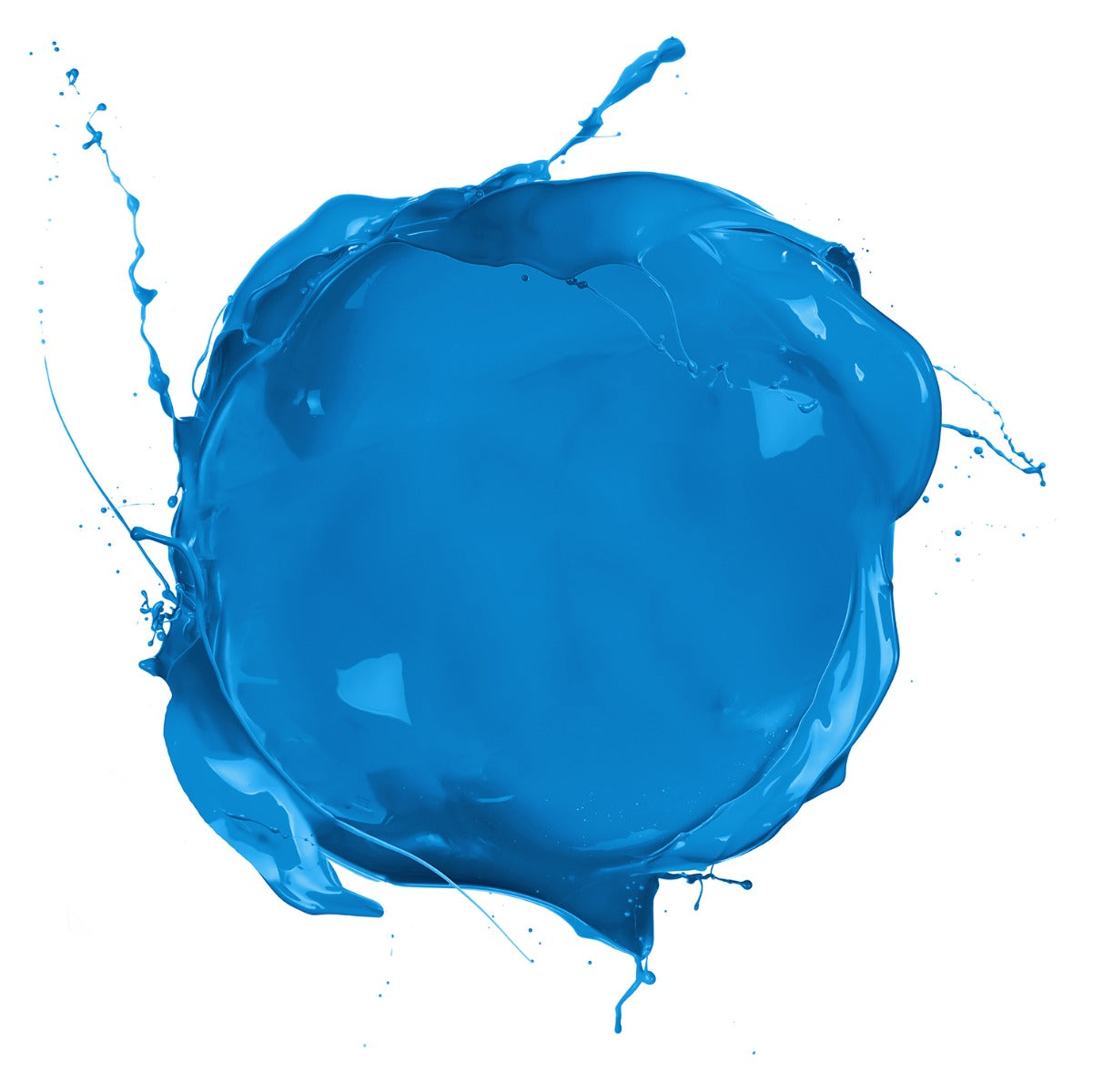 Lagoon Blue Hair Dye Splash - Dynamic blue color splash, representing the bold, vibrant shade of Lagoon Blue hair dye.