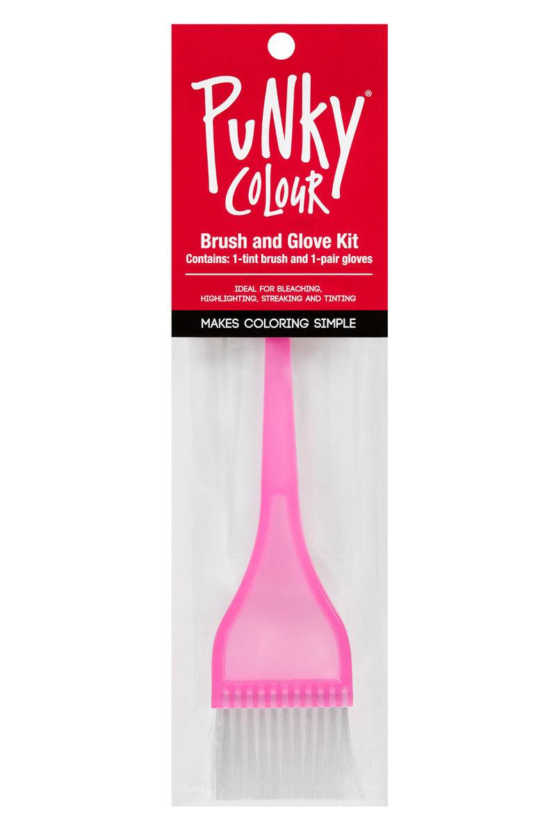 Punky Colour Brush and Glove Kit – Includes tint brush and gloves for easy hair coloring, bleaching, and streaking.