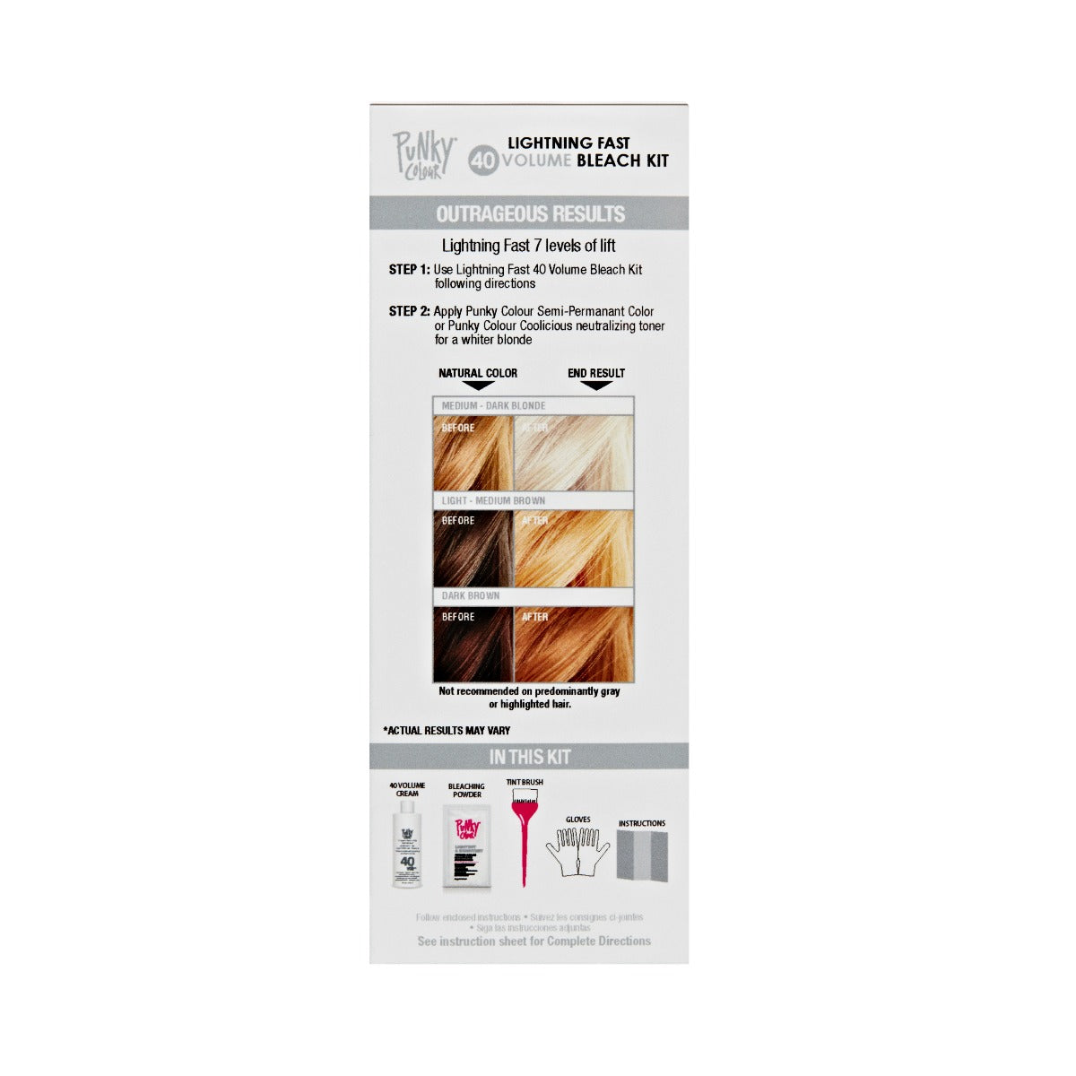 Lightning Fast 40 Volume Bleach Kit – Punky