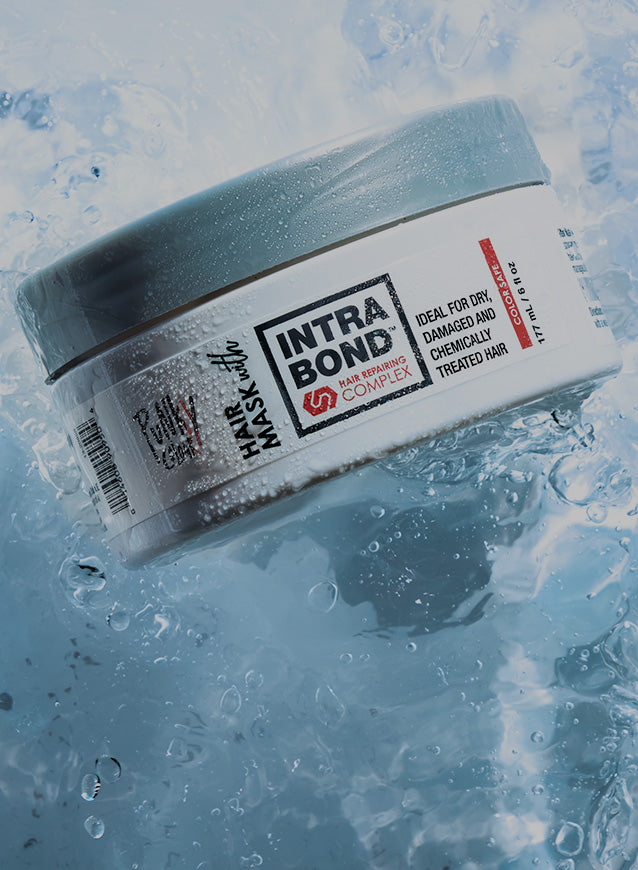 Punky Colour Intrabond Hair Repairing Complex bottle displayed on top of a body of water